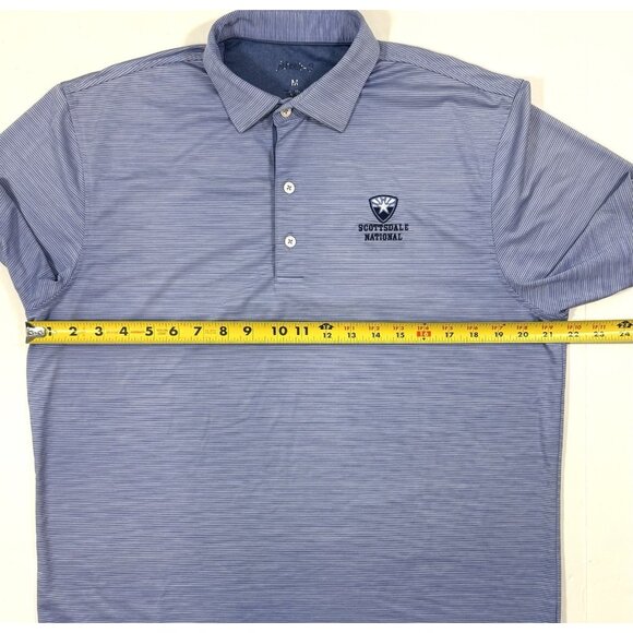 Johnnie-O Mens Polo Shirt Size Medium Prep Performance Scottsdale National Golf - Picture 8 of 13
